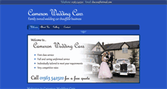 Desktop Screenshot of cameronweddingcars.org.uk